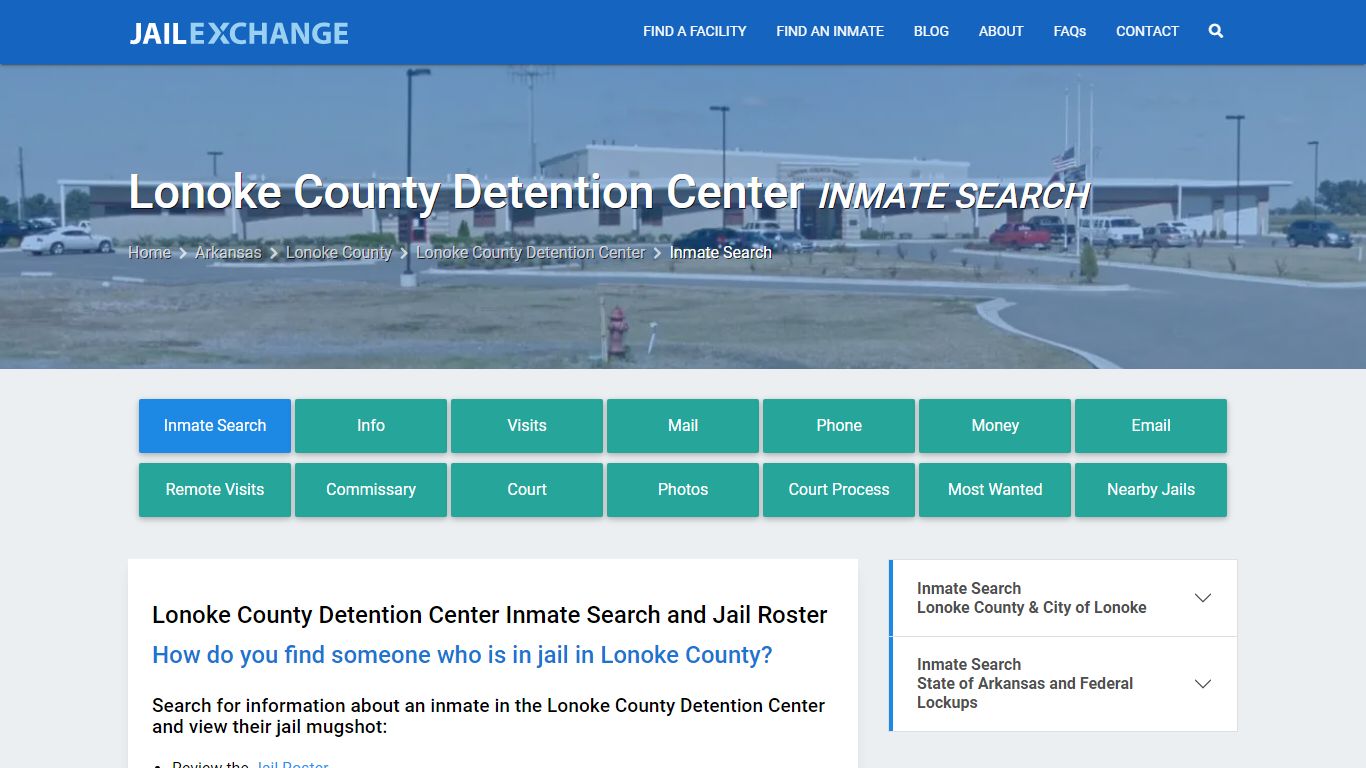 Lonoke County Detention Center Inmate Search - Jail Exchange